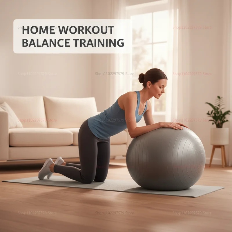 Anti-Burst Yoga Ball with Pump - Bosu Ball Balance 评论和价格
