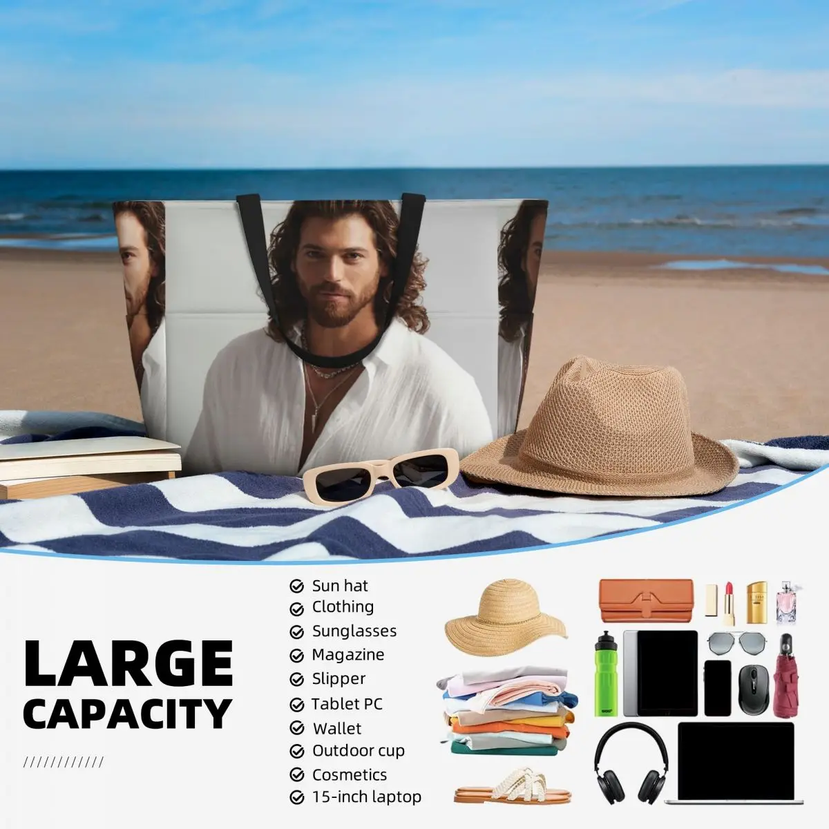 Actor Can Yaman Photo Beach To - Yoga Fitness Photos 评论和价格