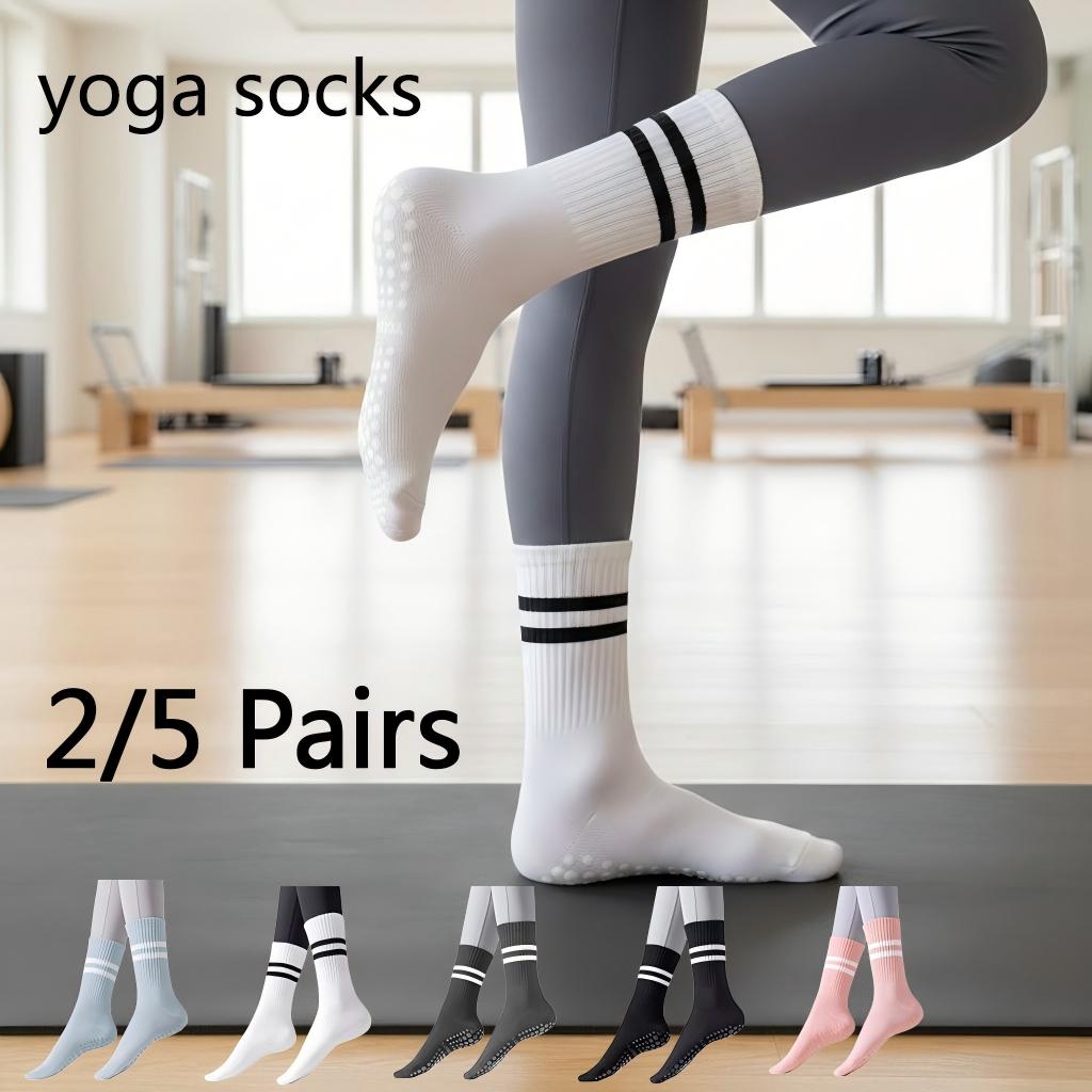 Women Non Slip Yoga Socks, Gri - Yoga Fitness Dance 评论和价格