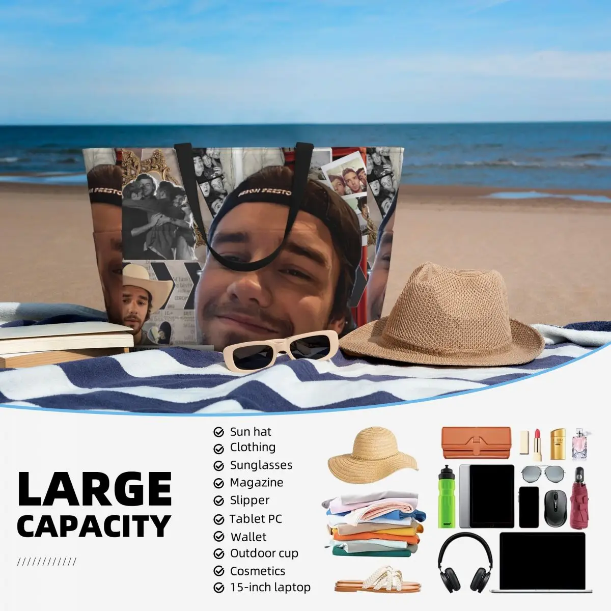 Liam Payne Photo Collage Beach - Yoga Fitness Photos 评论和价格