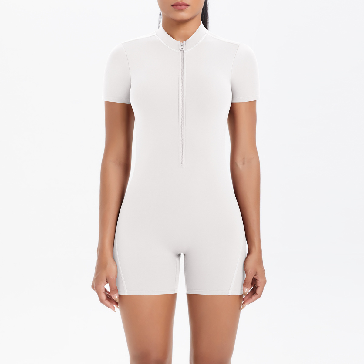 Zipper Short Sleeves Workout J - Yoga Overall Fitness 评论和价格