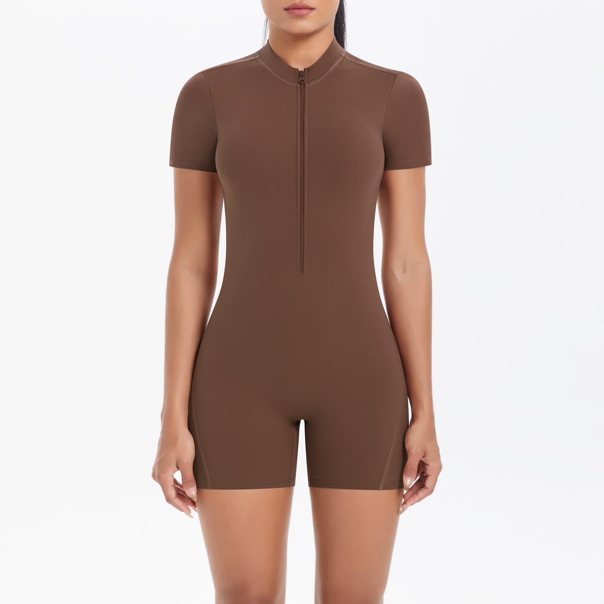 Zipper Short Sleeves Workout J - Yoga Overall Fitness 评论和价格