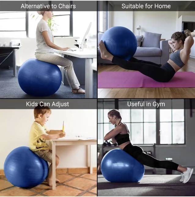 Yoga Ball 75cm Explosion-proof - Bosu Ball Balance 评论和价格